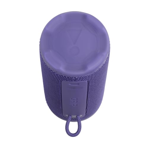 JBL Grip, Enceinte Bluetooth compacte, AI Sound Boost, étanche et resistante à la poussière IP68, éclairage d’Ambiance, 14 h d’autonomie, Connexion Multi-Enceintes Auracast, app JBL Portable, Violet – Image 3