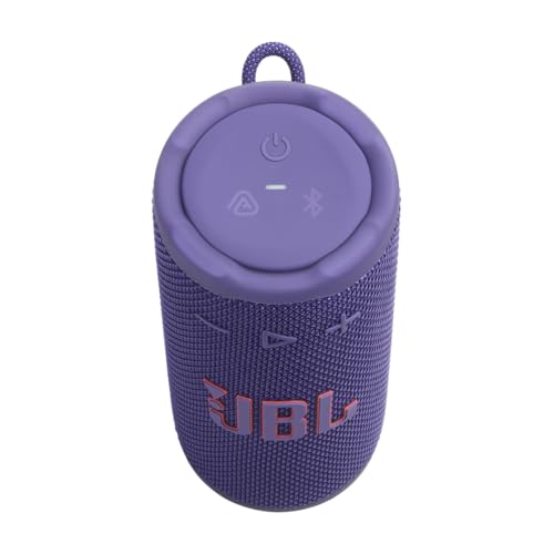 JBL Grip, Enceinte Bluetooth compacte, AI Sound Boost, étanche et resistante à la poussière IP68, éclairage d’Ambiance, 14 h d’autonomie, Connexion Multi-Enceintes Auracast, app JBL Portable, Violet – Image 4