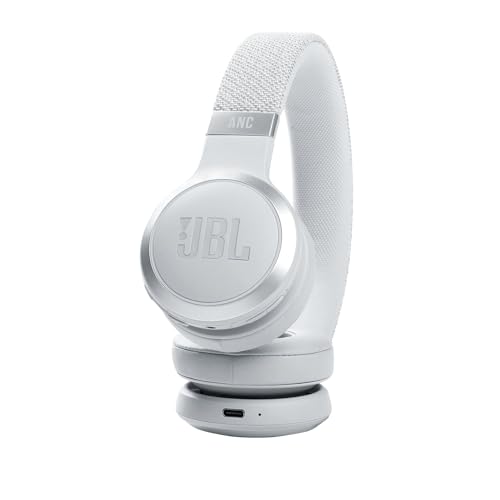 JBL Live 460NC – Casque audio supra-auriculaire sans fil – Écouteurs Bluetooth avec réduction de bruit et commande pour appels – Autonomie jusqu'à 50 heures – Blanc – Image 5