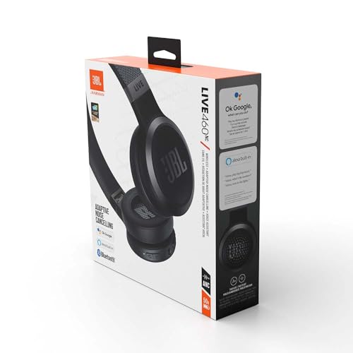 JBL Live 460NC – Casque audio supra-auriculaire sans fil – Écouteurs Bluetooth avec réduction de bruit et commande pour appels – Autonomie jusqu'à 50 heures – Noir – Image 7