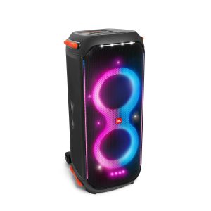 JBL PartyBox710 – Enceinte de Soirée Bluetooth portable au basses profondes avec lumières intégrées – Design étanche IPX4 – Roues robustes – Noir