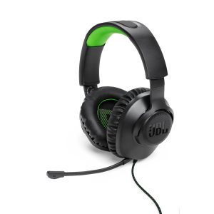 JBL Quantum 100X – Casque de gaming filaire – avec Microphone à perche détachable – conçu pour la Xbox – Compatible avec les autres consoles – Noir et Vert