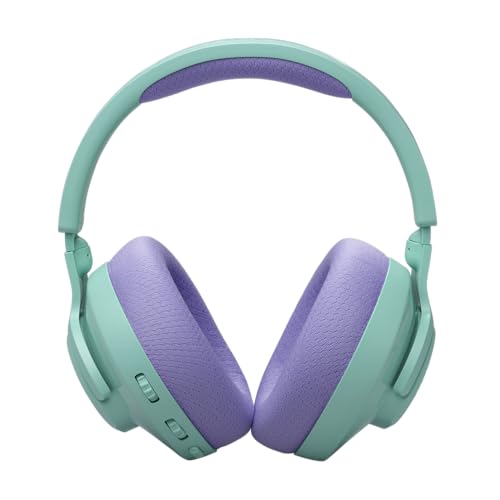 JBL Quantum 360 Casque gaming circum-auriculaire sans fil, double connexion 2,4 GHz et Bluetooth, autonomie 22 h, micro amovible, compatible avec plusieurs plateformes, bleu cyan – Image 6
