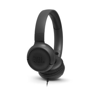 JBL T500BLK Casque Filaire Cable Plat Anti-NŒUDS