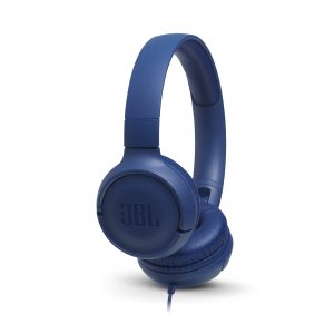 JBL T500BLU Casque Filaire Cable Plat Anti-NŒUDS