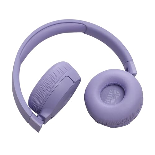 JBL Tune 670NC Casque supra-auriculaire sans fil, autonomie 70 h, Réduction de Bruit Adaptative, Smart Ambient, violet – Image 5