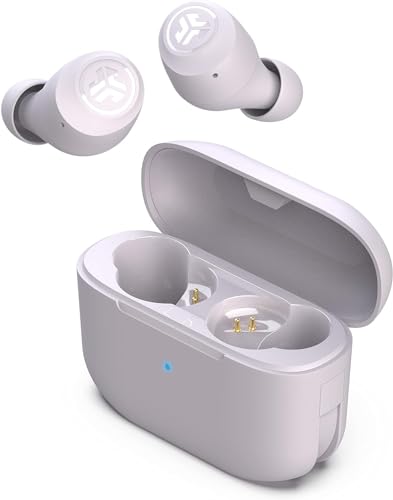 JLab Go Air Pop Ecouteurs Bluetooth sans Fil - Écouteurs Intra-Auriculaires avec Micro, 32+ Heures d'Autonomie, Ecouteur et Boîtier de Charge USB, Oreillette Son Personnalisé EQ3, Lilas – Image 2