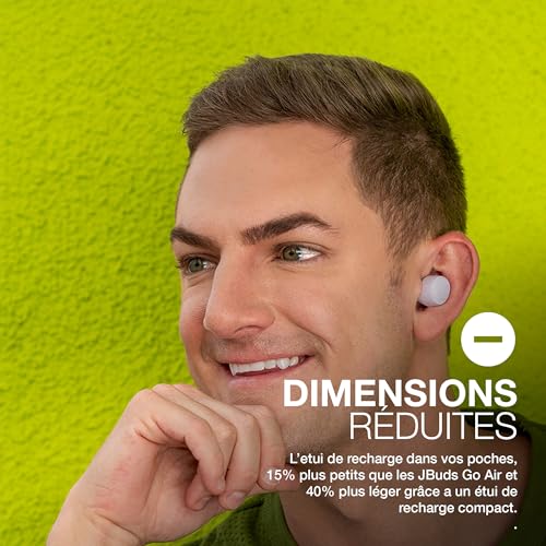 JLab Go Air Pop Ecouteurs Bluetooth sans Fil - Écouteurs Intra-Auriculaires avec Micro, 32+ Heures d'Autonomie, Ecouteur et Boîtier de Charge USB, Oreillette Son Personnalisé EQ3, Lilas – Image 5