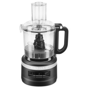 KitchenAid Robot Multifonction - Robot Cuisine avec bol étanche de 1,7 L - 2 vitesses et mode Impulsion - Accessoires résistant au lave-vaisselle - 250 W - Sans BPA - Noir reglisée