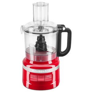 KitchenAid Robot Multifonction - Robot Cuisine avec bol étanche de 1,7 L - 2 vitesses et mode Impulsion - Accessoires résistant au lave-vaisselle - 250 W - Sans BPA - Rouge empire