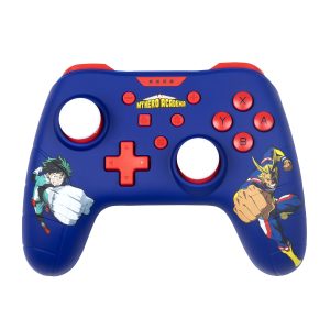 Konix My Hero Academia Manette filaire pour Nintendo Switch, Switch 2 et PC - Fonction vibration - Câble 3 m - Bleu