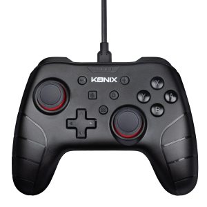 Konix Mythics Manette filaire pour Nintendo Switch, Switch 2 et PC - Fonction vibration - Câble 3 m - Noir