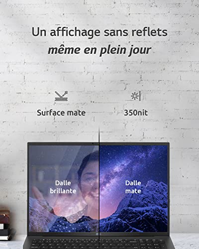 LG Gram 16Z90R-G.AA56F - PC Portable 16" 1199g, écran IPS QHD+ Format 16:10, Intel® Evo™ i5-1340P, RAM 16Go, SSD 512Go NVMe, Intel Iris XE Graphics, Thunderbolt™ 4, Windows 11, Clavier AZERTY, Gris – Image 6