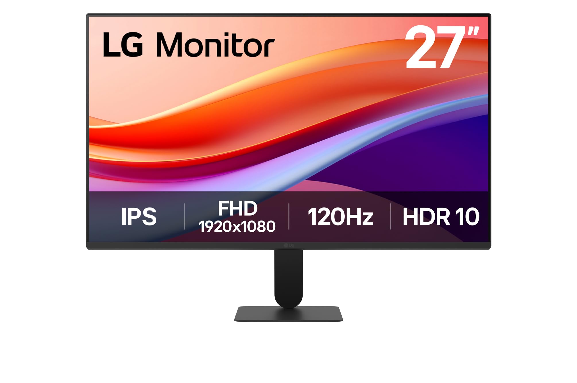 LG Ultrafine™ 27U411A-B Écran PC 27" - Dalle IPS résolution FHD (1920 x 1080), 5ms 120Hz, HDR 10, DCI-P3 99% (CIE1931), Mode Lecture, inclinable