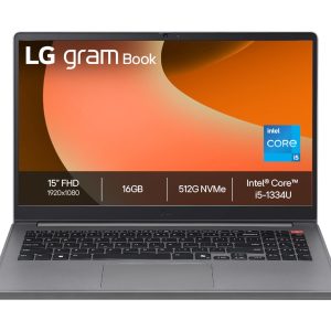 LG grambook 15U50T-G.AA56F - PC Portable 15" 1,65kg, écran NTSC 45% FHD Format 16:9, Intel® Evo™ i5-1334, RAM 16Go, SSD 512Go NVMe, Intel Iris XE Graphics, Windows 11 Home Next Gen., Gris Charbon