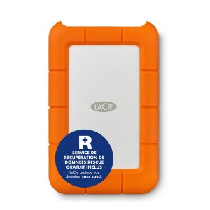 LaCie Rugged USB-C 2To, Disque Dur Externe Portable HDD, PC Mac iPad & iPhone, Data Rescue Service (STFR2000800)