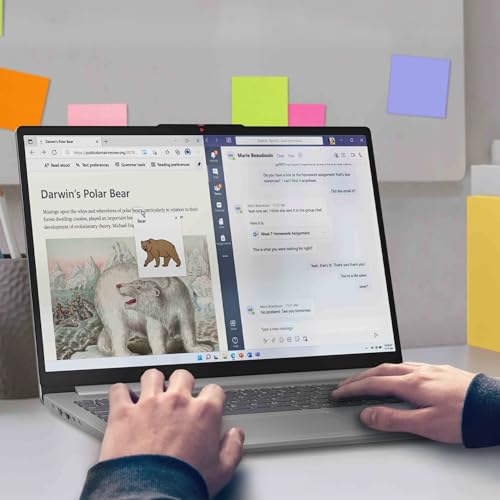 Lenovo IdeaPad Slim 3 16ABR8 - Ordinateur Portable 16'' WUXGA (AMD Ryzen 7 5825U, RAM 16Go, SSD 512Go, AMD Radeon Graphics, Windows 11 Home) Clavier AZERTY Français - Gris – Image 5