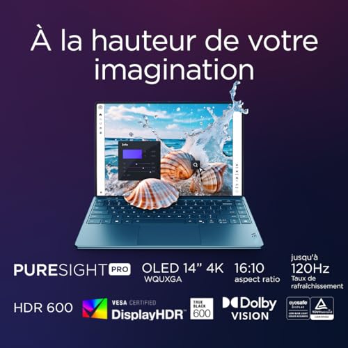 Lenovo Yoga Slim 9 14ILL10 - Ordinateur Portable 14'' 4K OLED WQUXGA Tactile Copilot+ (Intel Ultra 7 258V, RAM 32Go, SSD 1To, Intel Arc Graphics 140V, Windows 11 Home) Clavier AZERTY - Tidal Teal – Image 6