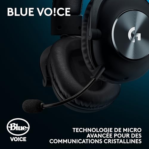 Logitech G Pro X SE, Casque de Gaming Filaire avec Microphone: Microphone détachable, Casque DTS: X 7.1, convertisseur N/A USB Inclus, pour PC, Xbox One, Xbox Series X|S, PS5, PS4 - Noir – Image 3