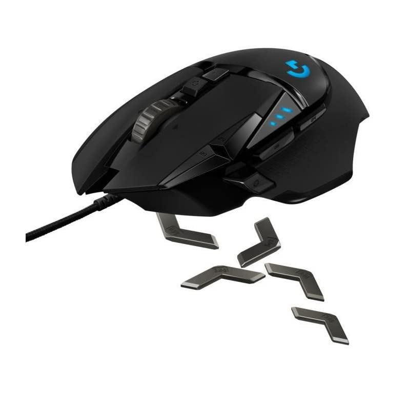 Logitech G502 HERO Souris Gamer Filaire Haute Performance, Capteur Gaming HERO 25K, 25 600 PPP, RVB, Poids Ajustable, 11 Boutons Programmables, Mémoire Intégrée, PC/Mac - Noire – Image 5