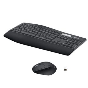 Logitech MK850 Combo Clavier et Souris sans Fil Multidispositifs, 2,4 GHz/Bluetooth, Structure Courbée, Souris sans FIl, 12 Boutons Programables, Batterie Longue Durée 3 Ans, PC/Mac, AZERTY Français