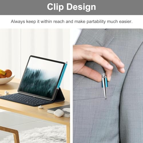 Lot De 10 Stylets Tablette, Taille Standard, Noir Argent Rouge Rose Or Orange Vert Violet Azur, Pour Écran Tactile Téléphone Portable – Image 7