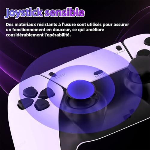 M15 Console de Jeux Vidéo Émulateur Portable 4k, Console de Jeu Rétro avec 50000+ Jeux Classiques 28 Émulateurs Intégrés, Stick de Jeu Plug and Play pour TV avec 2 Manettes de Jeu 2.4G (128G) – Image 6