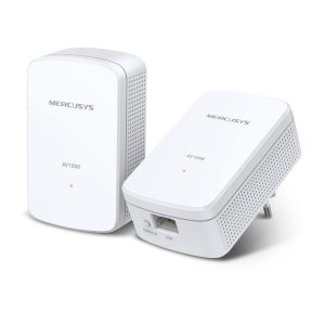 MERCUSYS MP500 KIT TP-Link CPL 1000Mbps Adaptateur Réseau CPL, Homeplug AV2 1000 Mbps, Boitier CPL, Brancher et Utiliser, Port Ethernet Gigabit, OneMesh, CPL Fibre, Pas de Nouveaux Fils ni Perçage