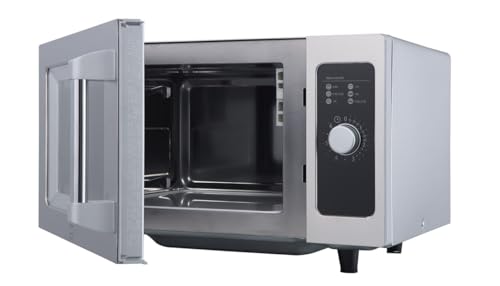 METRO Professional Four à Micro-ondes GMW1125-K, Acier Inoxydable, 51.1 x 43 x 31.1 cm, 1000 W, 25 L, Commande mécanique, Minuterie à Bouton Rotatif, Argenté – Image 5