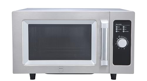 METRO Professional Four à Micro-ondes GMW1125-K, Acier Inoxydable, 51.1 x 43 x 31.1 cm, 1000 W, 25 L, Commande mécanique, Minuterie à Bouton Rotatif, Argenté – Image 6