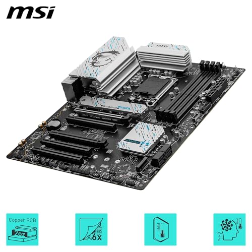MSI B760 Gaming Plus WiFi DDR4 Carte mère, ATX - pour processeurs Intel 14e, 13e & 12e gén, LGA 1700 - DDR4 Memory Boost 5333+MHz/OC, 1 x PCIe 4.0 x16, 2 x M.2 Gen4, 2.5G LAN, Wi-FI 6E – Image 5