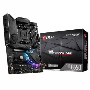 MSI Carte mère de jeu MPG B550 Gaming Plus (ATX), AMD AM4, DDR4 M.2, USB 3.2 Gen 2, HDMI ATX, carte mère de jeu, processeurs AMD Ryzen™ 5000