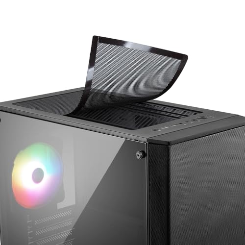 MSI MAG FORGE 110R Boitier PC Gaming Moyen Tour Noir, 1x Ventilateur 120mm ARGB, Panneau Latéral en Verre Trempé, ATX, mATX, mini-ITX – Image 7