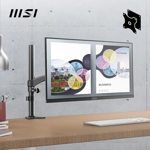MSI PRO MP2412 Écran Bureautique 23.8" Full HD - Dalle VA 1920x1080, 100Hz, Confort Oculaire, Montable VESA, Haut-Parleurs Intégrés, Supporte Display Kit, Inclinaison Réglable - HDMI 1.4b, DP 1.2a – Image 6