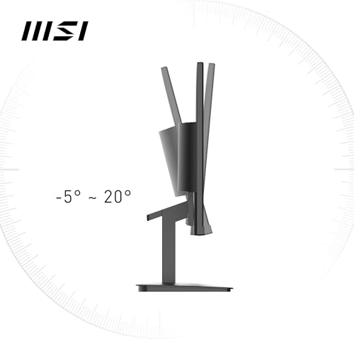 MSI PRO MP2412 Écran Bureautique 23.8" Full HD - Dalle VA 1920x1080, 100Hz, Confort Oculaire, Montable VESA, Haut-Parleurs Intégrés, Supporte Display Kit, Inclinaison Réglable - HDMI 1.4b, DP 1.2a – Image 7