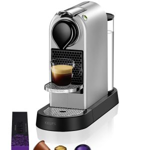Machine à Café Nespresso Krups Citiz Argent Cafetière à Capsules XN741B10