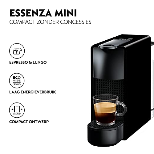 Machine à Café Nespresso Krups Essenza Mini Noir Cafetière à Capsules XN110810 – Image 2