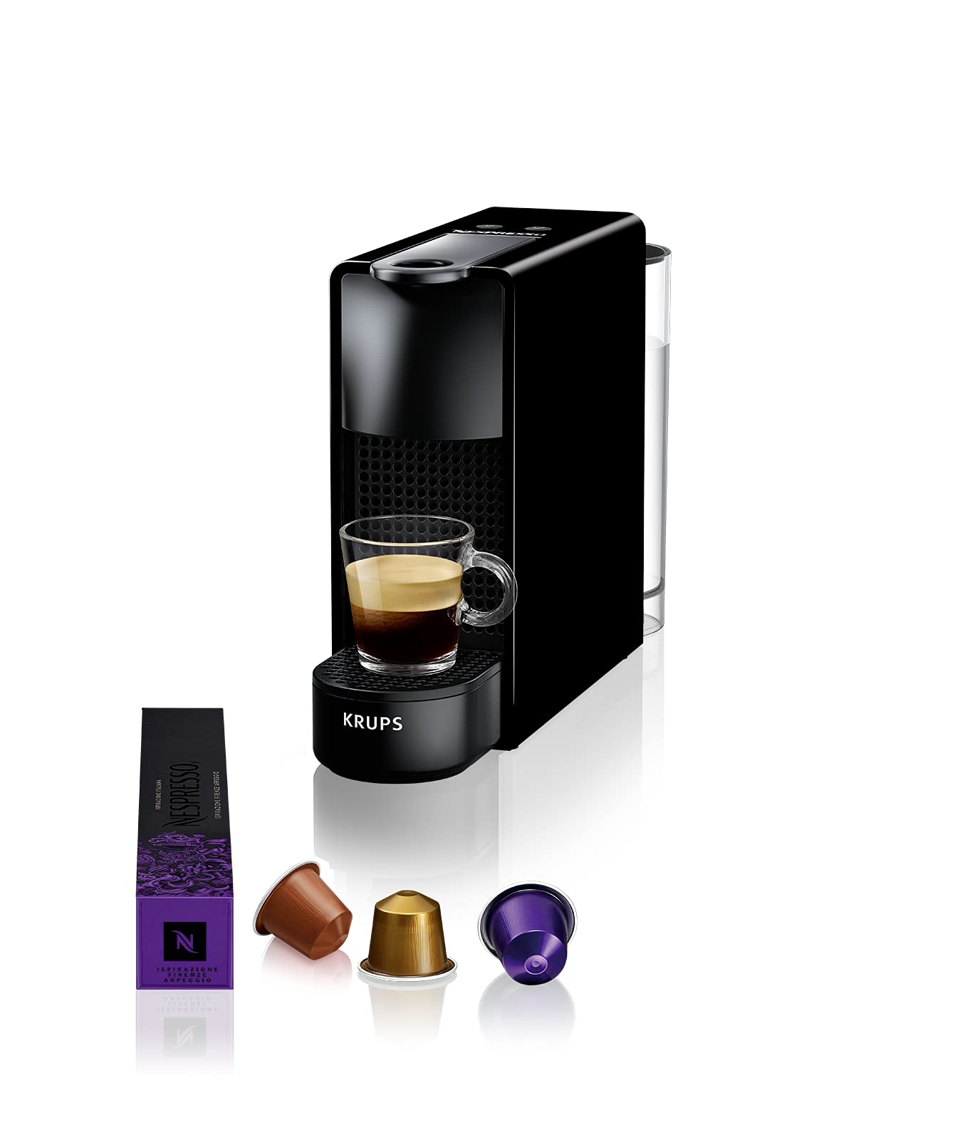 Machine à Café Nespresso Krups Essenza Mini Noir Cafetière à Capsules XN110810