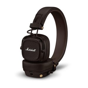 Marshall Casque Bluetooth Supra-auriculaire Major V, écouteurs sans Fil, Pliables, autonomie sans Fil de Plus de 100 Heures, Marron
