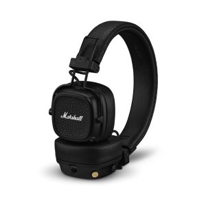 Marshall Casque Bluetooth Supra-auriculaire Major V, écouteurs sans Fil, Pliables, autonomie sans Fil de Plus de 100 Heures, Noir