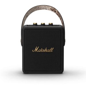 Marshall Stockwell II Enceinte Bluetooth Portatif - Noir et Laiton[Exclusif Destockage Multimédia]