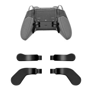 Mcbazel Lot de 4 Palettes de Déclenchement pour Xbox One Elite/Elite Series 2, Accessoires de Manette Haute Performance, Compatibles avec Xbox One Elite/Elite Series 2(Noir)