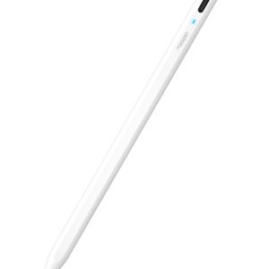 Metapen Stylet A8 Compatible avec Apple iPad 2018-2025 pour iPad 11 A16/10/9/8/7/6,Pro 3/4/5/6/M4,Air 3/4/5/M2/M3,Mini 5/6,Pencil Charge Rapide,Reject de Paume,Détection d'inclinaison (Blanc)