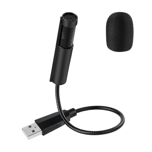 Microphone USB PC, Microphone à Condensateur Omnidirectionnel 360° USB Col de Cygne Compact pour Ordinateur, PC, Jeux, Laptop, Podcast, Streaming, Skype et Enregistrement Câble de 16,5 CM – Image 8