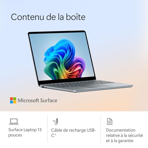 Microsoft Surface Laptop | Copilot+ PC | Ecran Tactile LCD 13”| Snapdragon® X Plus | 16Go RAM | Stockage 512Go | Dernier Modèle | Océan – Image 7