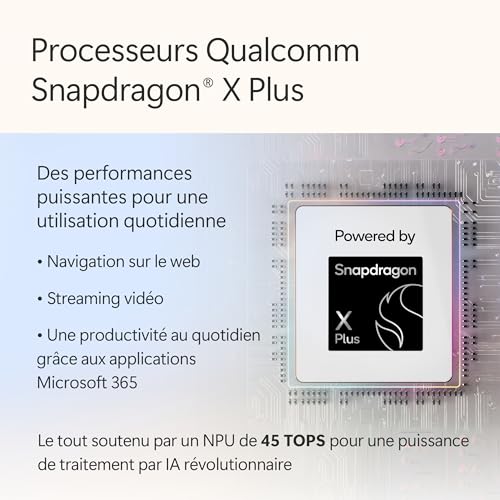 Microsoft Surface Laptop | Copilot+ PC | Ecran Tactile LCD 13”| Snapdragon® X Plus | 16Go RAM | Stockage 512Go | Dernier Modèle | Violet – Image 3