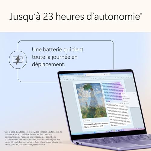 Microsoft Surface Laptop | Copilot+ PC | Ecran Tactile LCD 13”| Snapdragon® X Plus | 16Go RAM | Stockage 512Go | Dernier Modèle | Violet – Image 4