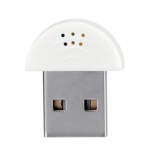 Mini Microphone USB 2.0 USB Micro pour Ordinateur Portable Adaptateur de Micro de Parole de Studio Omnidirectionnel 360 ° pour PC Les Réunions Classes en Ligne (Blanc)