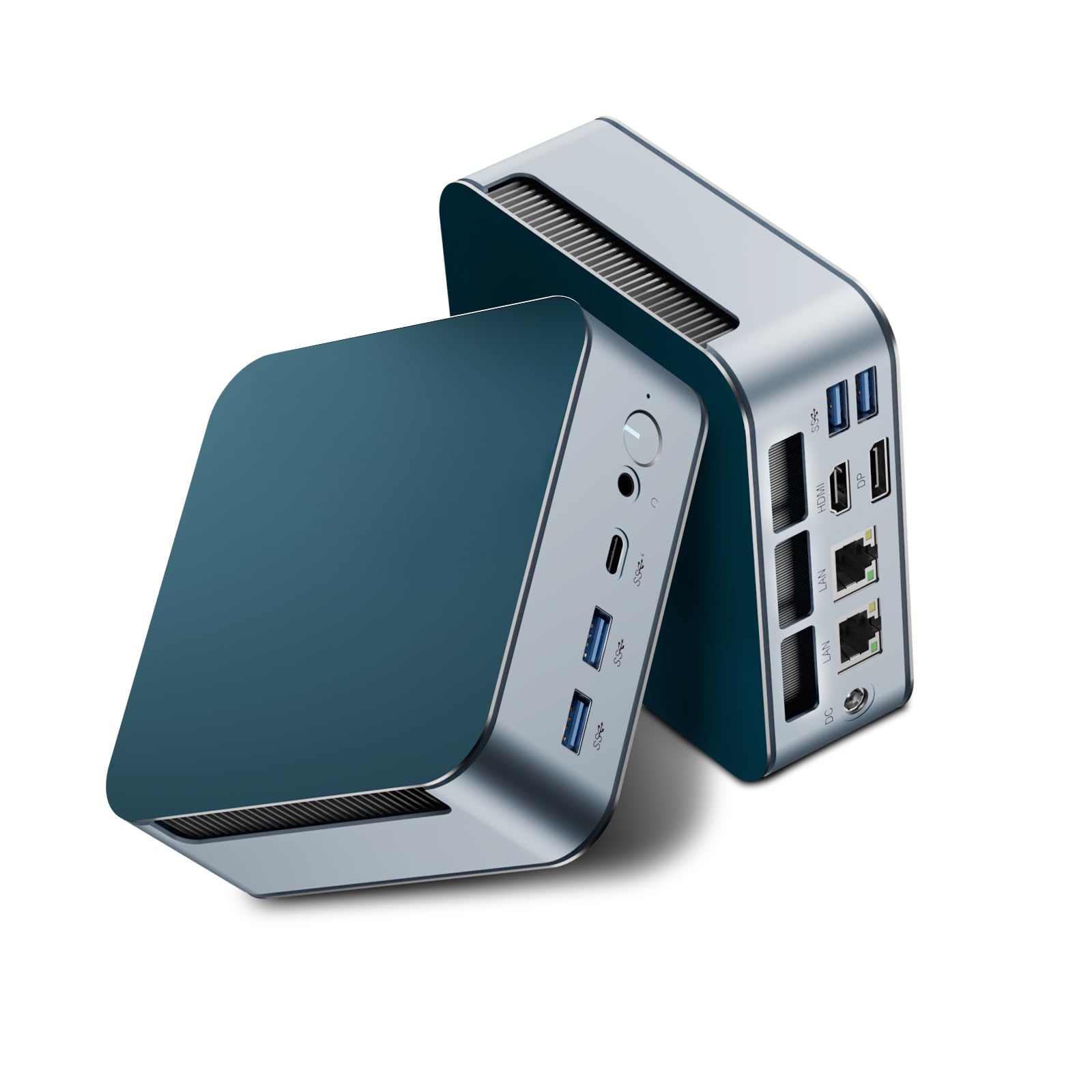 Mini PC Ryzen 5 7430U (Max.4,3 GHz), 16Go RAM, 512 Go SSD M.2 NVMe, Mini Ordinateur de Bureau Win 11 Pro, Triple Affichage 4K 60 Hz, HDMI, Type-C, USB, RJ45, Wi-FI 6, BT 5.0 Light Gamer PC