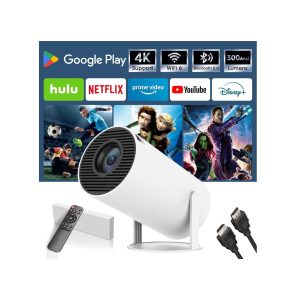 Mini Videoprojecteur 4K，Portable Projecteur avec WiFi 6 & BT 5.0,1080P HD，Home & Outdoor Theater，Compatible HDMI/TV Stick/Laptop/Téléphones.
